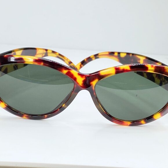 Italy Gucci GG2195 Sunglasses Logo Faux Tortoiseshell Frame Brown GS245 - Picture 2 of 7